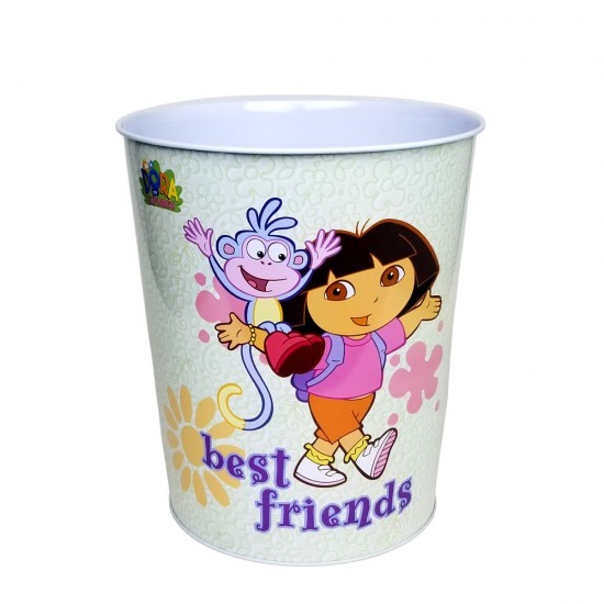 Dora the Explorer Green Waste Bin Tin #462207G (before #462217Y)